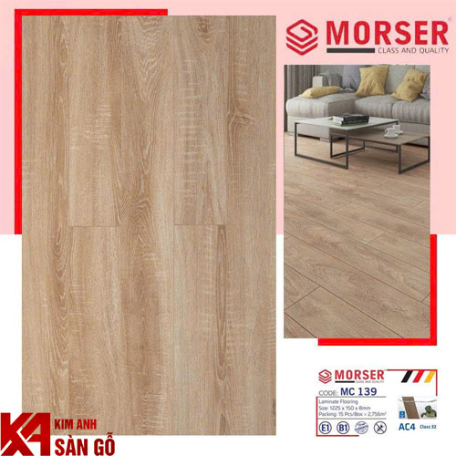 Sàn Gỗ Công Nghiệp 8MM MORSER MC-139